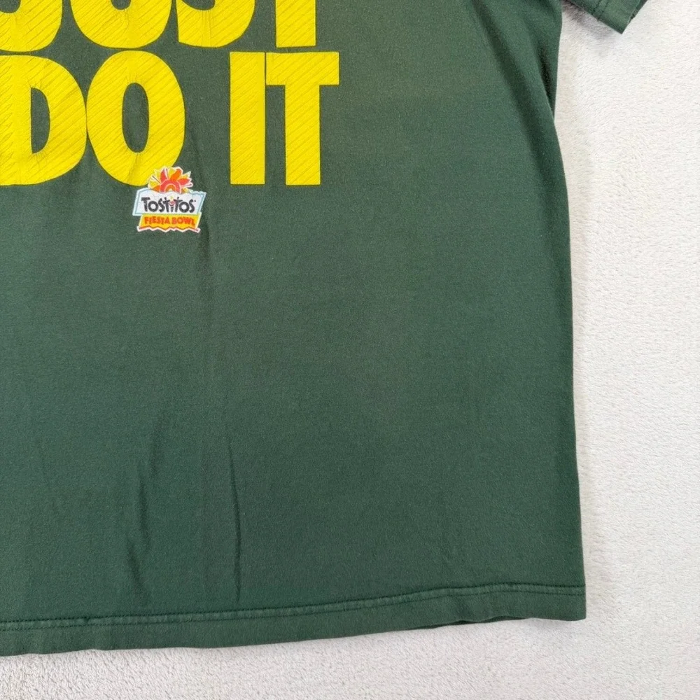 Nike Oregon Ducks Just Do It Tostitos Fiesta Bowl T-Shirt Green Mens Large NCAA